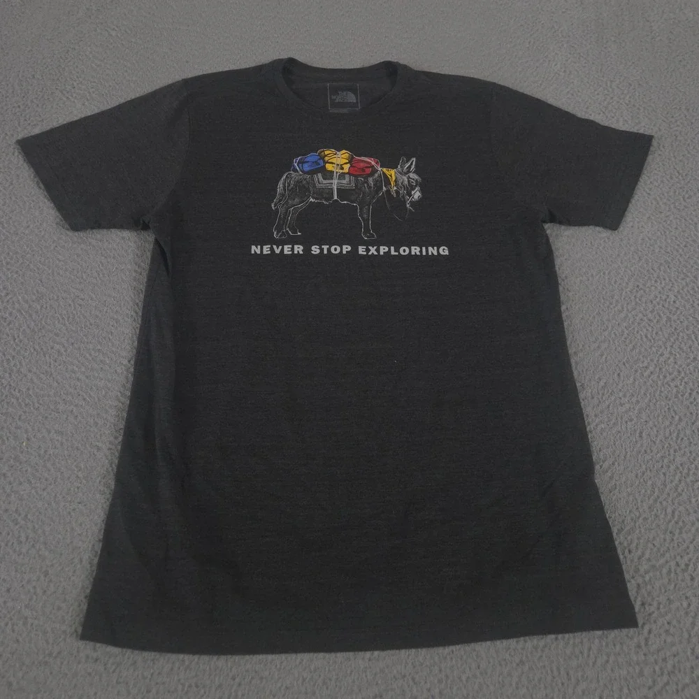 LOT OF 4 The North Face Shirt Mens L Multi Half Dome Tri-Blend Mule Graphic Tee